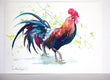 Original art for sale at UGallery.com | Rooster by Suren Nersisyan | $500 | watercolor painting | 16' h x 22' w | thumbnail 2