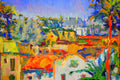 Original art for sale at UGallery.com | Late Summer in Los Angeles (Hollywood) by Suren Nersisyan | $1,225 | oil painting | 12' h x 36' w | thumbnail 1