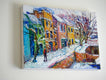 Original art for sale at UGallery.com | Snowing in Georgetown by Suren Nersisyan | $795 | oil painting | 18' h x 24' w | thumbnail 2