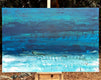 Original art for sale at UGallery.com | Haven't Seen the Sea for So Long by Alicia Dunn | $2,125 | mixed media artwork | 32' h x 48' w | thumbnail 3