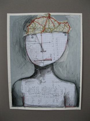 Young Cartographer by Libby Ramage |  Side View of Artwork 