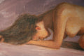 Original art for sale at UGallery.com | Nude with Mauve by Lisa Nielsen | $275 | oil painting | 8' h x 10' w | thumbnail 4