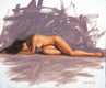 Original art for sale at UGallery.com | Nude with Mauve by Lisa Nielsen | $275 | oil painting | 8' h x 10' w | thumbnail 1