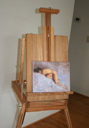 Nude Lying Down in Blue by Lisa Nielsen |  Context View of Artwork 