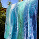 Original art for sale at UGallery.com | Falling Water by Alicia Dunn | $700 | acrylic painting | 24' h x 24' w | thumbnail 2