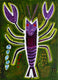 Original art for sale at UGallery.com | Crayfish by Jessica JH Roller | $275 | acrylic painting | 12' h x 9' w | thumbnail 1