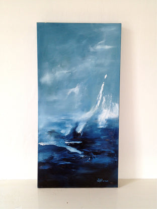 Blue by Sarah Parsons |  Side View of Artwork 