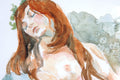 Original art for sale at UGallery.com | Idyll by Patrick Soper | $410 | watercolor painting | 11' h x 14' w | thumbnail 4