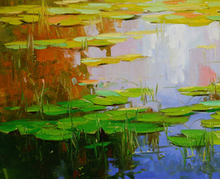 Waterlilies Huntington Park by Vahe Yeremyan |   Closeup View of Artwork 