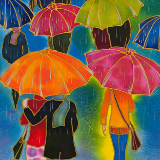 Rain Walk by Yelena Sidorova |   Closeup View of Artwork 