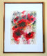 Original art for sale at UGallery.com | Poppies en Masse V by Karin Johannesson | $350 | watercolor painting | 15' h x 11' w | thumbnail 3