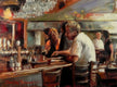 Original art for sale at UGallery.com | The Diner by Jonelle Summerfield | $400 | oil painting | 9' h x 12' w | thumbnail 1