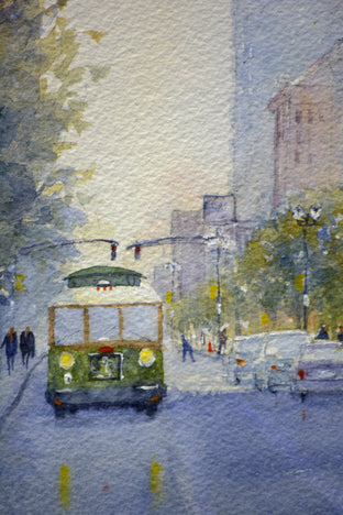 The Trolley 2 by Judy Mudd |   Closeup View of Artwork 