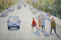 Original art for sale at UGallery.com | Walkin' on Sunshine by Judy Mudd | $300 | watercolor painting | 12' h x 9' w | thumbnail 4