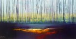 Original art for sale at UGallery.com | Into Dusk by George Peebles | $1,725 | oil painting | 24' h x 48' w | thumbnail 1