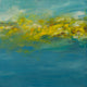 Original art for sale at UGallery.com | Yellow and Blue by Kajal Zaveri | $575 | oil painting | 20' h x 20' w | thumbnail 1