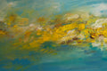 Original art for sale at UGallery.com | Yellow and Blue by Kajal Zaveri | $575 | oil painting | 20' h x 20' w | thumbnail 4