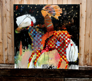 A Checkered Pony and a Starry Sky by Scott Dykema |  Artwork Main Image 