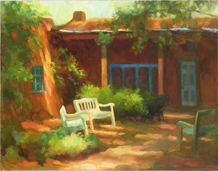 Adobe Courtyard by Sherri Aldawood |  Artwork Main Image 