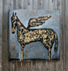 Original art for sale at UGallery.com | A Humble Horse With Wings Dos by Scott Dykema | $2,850 | mixed media artwork | 36' h x 36' w | thumbnail 4