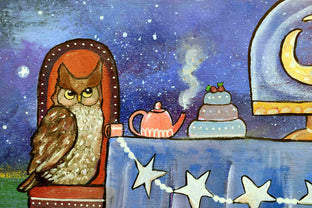 The Crescent Moon Tea Party by Andrea Doss |   Closeup View of Artwork 