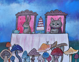 Toadstool Tea Party by Andrea Doss |  Artwork Main Image 