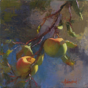 oil painting by Sherri Aldawood titled Apples in Sunlight