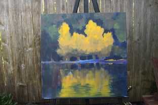 Aspen Reflection by Nancy Merkle |  Context View of Artwork 