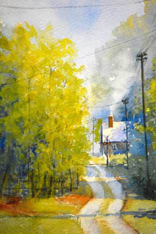 Back Down the Road by Judy Mudd |   Closeup View of Artwork 