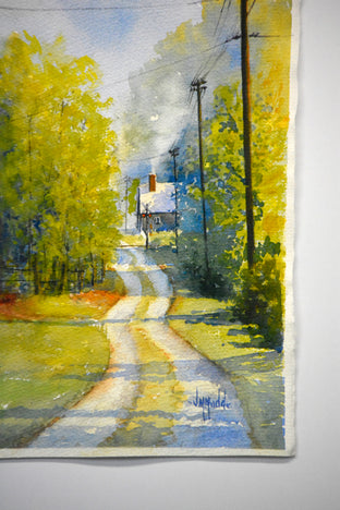 Back Down the Road by Judy Mudd |  Side View of Artwork 