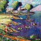 Original art for sale at UGallery.com | Berkeley Marina Boathouse by James Hartman | $920 | oil painting | 30' h x 30' w | thumbnail 1