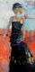 Original art for sale at UGallery.com | Bird on Shoulder by Mary Pratt | $2,825 | oil painting | 48' h x 24' w | thumbnail 1