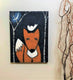 Original art for sale at UGallery.com | Blue Fox by Jaime Ellsworth | $1,025 | acrylic painting | 24' h x 18' w | thumbnail 3