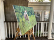 Original art for sale at UGallery.com | One Cow by Brian McCarty | $800 | oil painting | 24' h x 36' w | thumbnail 2