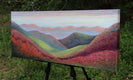 Original art for sale at UGallery.com | Valley of Visions by Brit J Oie | $1,575 | mixed media artwork | 16' h x 40' w | thumbnail 2