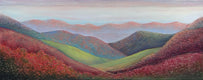 Original art for sale at UGallery.com | Valley of Visions by Brit J Oie | $1,575 | mixed media artwork | 16' h x 40' w | thumbnail 1