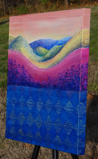 Peace & Truth by Brit J Oie |  Side View of Artwork 