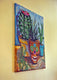 Original art for sale at UGallery.com | Cactus Garden by Kira Yustak | $700 | acrylic painting | 20' h x 16' w | thumbnail 2