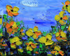 Original art for sale at UGallery.com | California Evening by Lisa Elley | $350 | oil painting | 8' h x 10' w | thumbnail 1