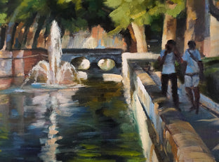 Canal in Nimes by Jonelle Summerfield |   Closeup View of Artwork 