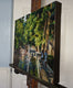 Original art for sale at UGallery.com | Canal in Nimes by Jonelle Summerfield | $700 | oil painting | 14' h x 18' w | thumbnail 2