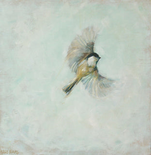 Chickadee in Flight by Sally Adams |  Artwork Main Image 