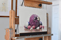 Original art for sale at UGallery.com | Radicchio with Radishes and Two Imposters by Christopher Garvey | $950 | oil painting | 11.5' h x 16' w | thumbnail 2