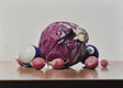 Original art for sale at UGallery.com | Radicchio with Radishes and Two Imposters by Christopher Garvey | $950 | oil painting | 11.5' h x 16' w | thumbnail 1