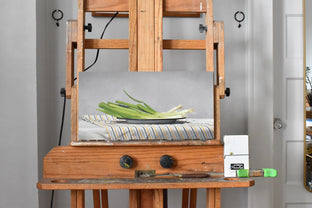 Scallions on Stripes by Christopher Garvey |  Context View of Artwork 