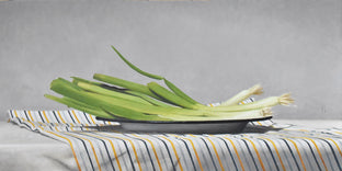 Scallions on Stripes by Christopher Garvey |  Artwork Main Image 