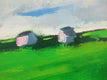 Original art for sale at UGallery.com | Houses by Cliffs, Ireland by Janet Dyer | $1,950 | acrylic painting | 24' h x 36' w | thumbnail 4