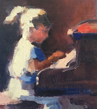 Little Musician by Claudia Verciani |   Closeup View of Artwork 