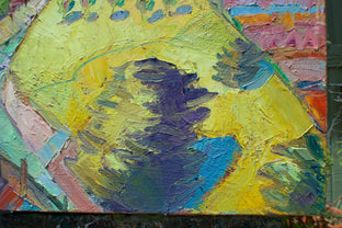 Coastal Farm Abstraction by James Hartman |   Closeup View of Artwork 