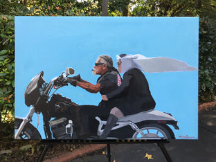 Biker and Sister by Keith Thomson |  Context View of Artwork 